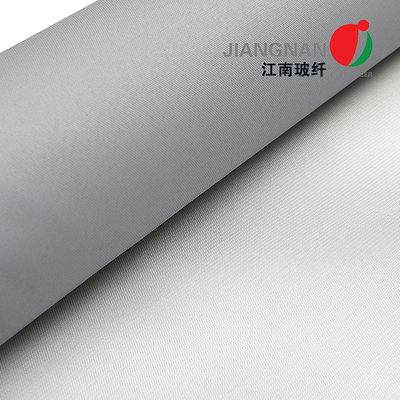 پارچه فایبرگلاس با پوشش سیلیکونی خاکستری با شدت بالا 17 اونس عرض 1.55 متر