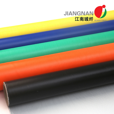 15oz/Yd2 پوشش یک طرفه لاستیک فایبرگلاس سیلیکونی برای ژاکت های عایق صنعتی